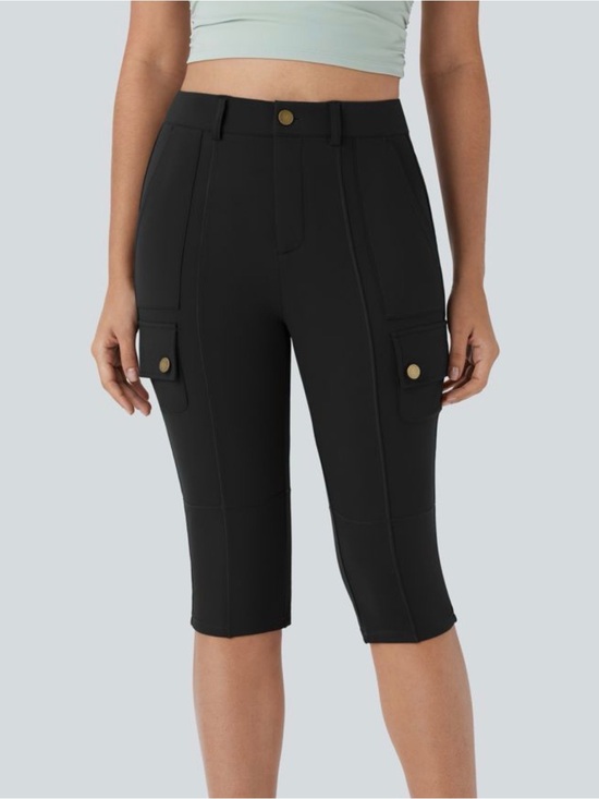 HALARA Pants - Halara DayStretch High Waisted Skinny Pedal Pusher Casual Black Cargo Pants XL